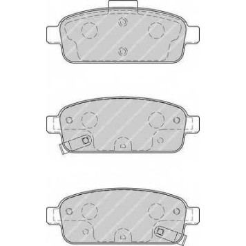 Колодки тормозные дисковые задний для CHEVROLET AVEO, CRUZE, ORLANDO, TRACKER, VOLT / OPEL ASTRA GTC J, ASTRA, CASCADA, MOKKA, ZAFIRA <b>FERODO FDB4265 / 25096</b>