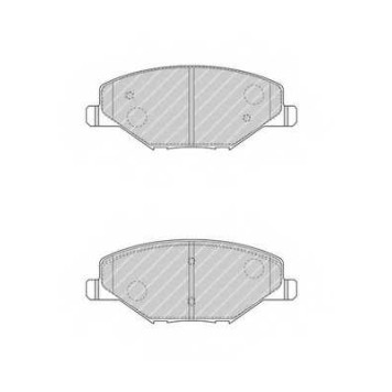 Колодки тормозные дисковые передний для SKODA FABIA <b>FERODO FDB4590</b>