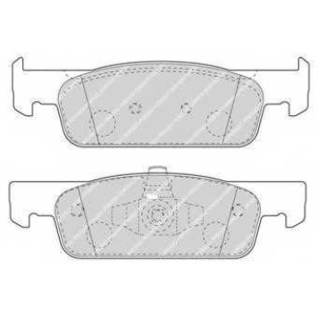 Колодки тормозные дисковые передний для RENAULT CLIO, LOGAN, THALIA(LU1/2#), TWINGO <b>FERODO FDB4615</b>