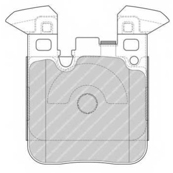 Колодки тормозные дисковые задний для BMW 1(F20,F21), 2(F22,F23,F87), 3(F30,F31,F34,F35,F80), 4(F32,F33,F36,F82,F83) <b>FERODO FDB4663</b>