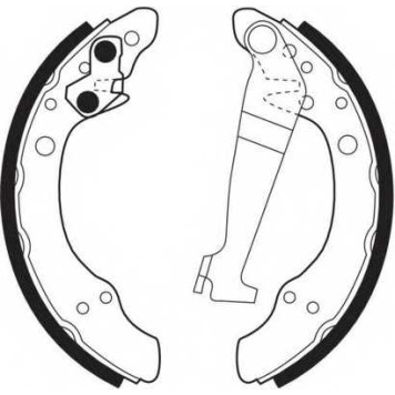 Комплект тормозных колодок задний для AUDI 100, 80, 90, COUPE / VW FOX, LUPO, PASSAT, POLO, SANTANA <b>FERODO FSB150</b>
