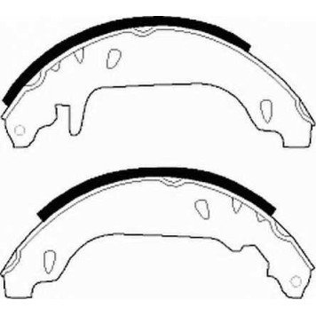 Комплект тормозных колодок задний для RENAULT 11, 19, 21, 9, CLIO, RAPID, SUPER 5, TWINGO <b>FERODO FSB243</b>-1
