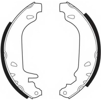 Комплект тормозных колодок задний для RENAULT 11, 19, 21, 9, CLIO, RAPID, SUPER 5, TWINGO <b>FERODO FSB243</b>