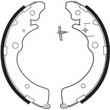 Комплект тормозных колодок задний для HONDA ACCORD, AIRWAVE, CAPA, CIVIC, CONCERTO, CR, FR, HR, SMX / SUZUKI CARRY, JIMNY <b>FERODO FSB318</b>