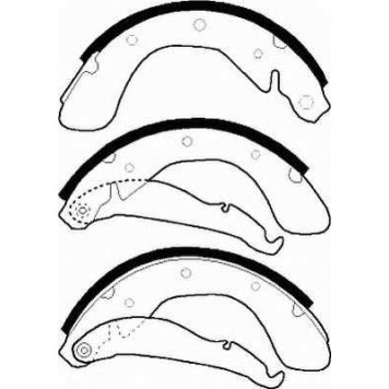 Комплект тормозных колодок задний для CHEVROLET EPICA, LACETTI, LANOS, NUBIRA / DAEWOO ARANOS, CIELO, ESPERO, LACETTI, LANOS, LEMANS, NEXIA, NUBIRA, TOSCA / OPEL ASTRA, COMBO, CORSA, TIGRA TwinTop, VECTRA <b>FERODO FSB335</b>-2