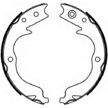 Комплект колодок стояночной тормозной системы FERODO FSB4028