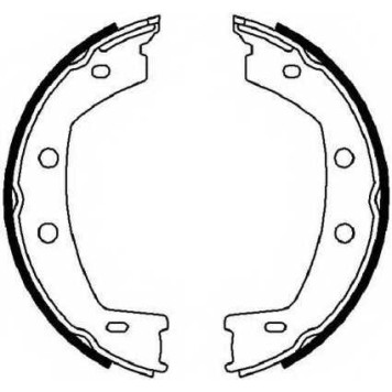 Комплект колодок стояночной тормозной системы FERODO FSB4032