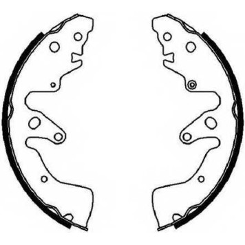 FERODO FSB4034 - колодки тормозные барабанные, задние