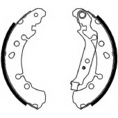 Комплект тормозных колодок задний для DAIHATSU CHARADE / TOYOTA YARIS(KSP9#, NCP9#, NSP9#, SCP9#, ZSP9#) <b>FERODO FSB4037</b>