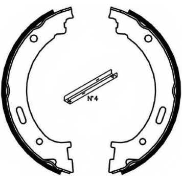Комплект колодок стояночной тормозной системы FERODO FSB4058