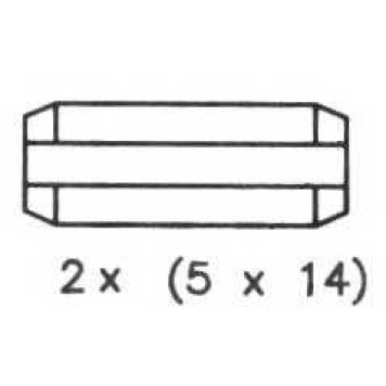 Комплект тормозных колодок задний для BMW 1500-2000 / CITROEN SAXO, XSARA, ZX / PEUGEOT 106, 206, 306 / RENAULT CLIO, KANGOO Express, LAGUNA, LOGAN, THALIA, TWINGO / VOLVO V70 <b>FERODO FSB519</b>-1
