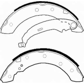 Комплект тормозных колодок задний для BMW 1500-2000 / CITROEN SAXO, XSARA, ZX / PEUGEOT 106, 206, 306 / RENAULT CLIO, KANGOO Express, LAGUNA, LOGAN, THALIA, TWINGO / VOLVO V70 <b>FERODO FSB519</b>-2