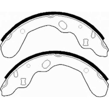 Комплект тормозных колодок задний для MAZDA 323 P(BA), 323(BG), FAMILIA(BA,BG,BJ), MX-3(EC) <b>FERODO FSB540</b>-1