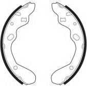Комплект тормозных колодок задний для MAZDA 323 P(BA), 323(BG), FAMILIA(BA,BG,BJ), MX-3(EC) <b>FERODO FSB540</b>