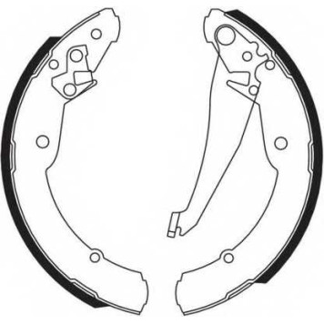Комплект тормозных колодок задний для SKODA OCTAVIA(1U2, 1U5), ROOMSTER(5J) / VW CADDY(2CA, 2CB, 2CH, 2CJ, 2KA, 2KB, 2KH, 2KJ, 9K9A, 9K9B) <b>FERODO FSB549</b>