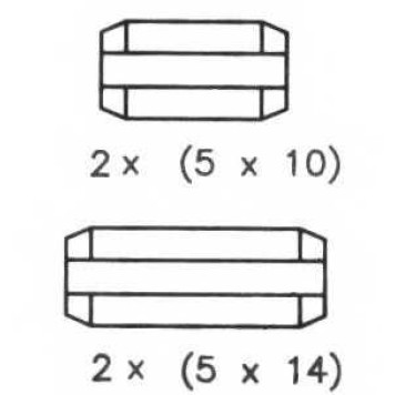 Комплект тормозных колодок задний для CITROEN BERLINGO(M#,MF), XSARA(N68) / PEUGEOT 405(4E), PARTNER(5,5F) / RENAULT ESPACE(JE0#) <b>FERODO FSB567</b>-1