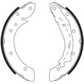 Комплект тормозных колодок задний для CITROEN BERLINGO(M#,MF), XSARA(N68) / PEUGEOT 405(4E), PARTNER(5,5F) / RENAULT ESPACE(JE0#) <b>FERODO FSB567</b>