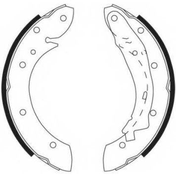 Комплект тормозных колодок задний для CITROEN BERLINGO(M#,MF), XSARA(N68) / PEUGEOT 405(4E), PARTNER(5,5F) / RENAULT ESPACE(JE0#) <b>FERODO FSB567</b>