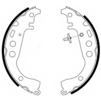 Комплект тормозных колодок задний для TOYOTA ALLION, bB, CELICA, COROLLA, IST, PLATZ, PORTE, PRIUS, RAUM, VIOS/YARIS, WILL CYPHA, WILL VS, YARIS <b>FERODO FSB582</b>