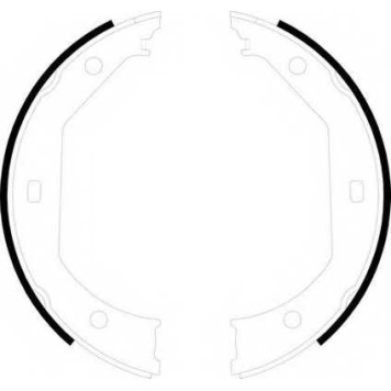 Комплект колодок стояночной тормозной системы FERODO FSB585
