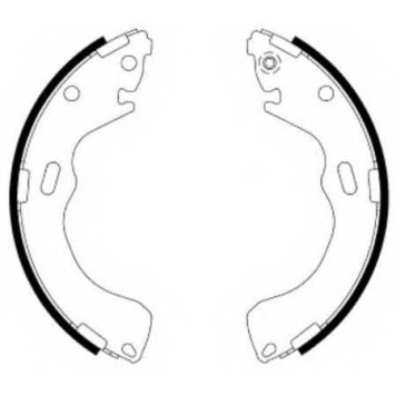 Комплект тормозных колодок задний для FORD MAVERICK / MAZDA 626(GF,GW), PREMACY(CP) <b>FERODO FSB587</b>