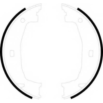 Комплект колодок стояночной тормозной системы FERODO FSB592