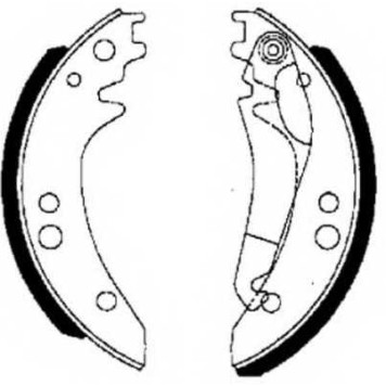 Комплект тормозных колодок задний для MERCEDES T1(601) <b>FERODO FSB615</b>