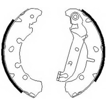 Комплект тормозных колодок задний для FORD FIESTA(J3#, J5#, JA#, JB#, JD#, JH#, JV#), FUSION(JU#), KA(RB#), PUMA(EC#), STREET KA(RL2) / MAZDA 2(DY) <b>FERODO FSB635</b>