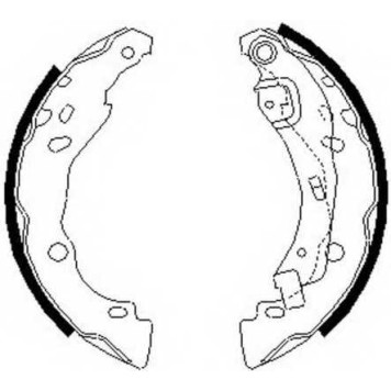 Комплект тормозных колодок задний для RENAULT 17, CLIO(BB0/1/2#, BR0/1, CB0/1/2#, CR0/1, SB0/1/2#), LOGAN(LS#), SANDERO/STEPWAY, THALIA(LB0/1/2#, LU1/2#) <b>FERODO FSB642</b>