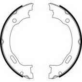 Комплект колодок стояночной тормозной системы FERODO FSB662