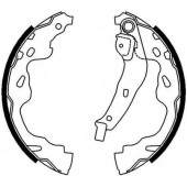 Комплект тормозных колодок задний для CITROEN C1 / OPEL AGILA / PEUGEOT 107, 108 / SUZUKI SPLASH, SWIFT / TOYOTA AYGO, YARIS <b>FERODO FSB672</b>