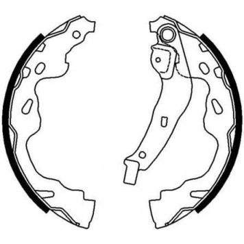 Комплект тормозных колодок задний для CITROEN C1 / OPEL AGILA / PEUGEOT 107, 108 / SUZUKI SPLASH, SWIFT / TOYOTA AYGO, YARIS <b>FERODO FSB672</b>