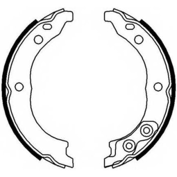 Комплект колодок стояночной тормозной системы FERODO FSB680