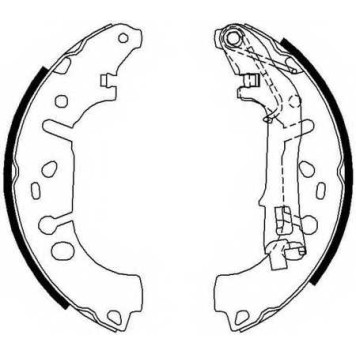 Комплект тормозных колодок задний для FIAT FIORINO(225), LINEA(323), PUNTO(199), QUBO(225) / OPEL ADAM, CORSA <b>FERODO FSB682</b>