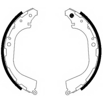 Комплект тормозных колодок задний для INFINITI QX4 / NISSAN PATHFINDER(R50), PICKUP(D21,D22) <b>FERODO FSB683</b>