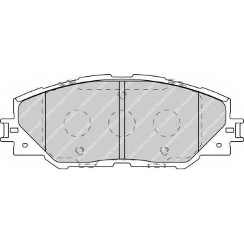 FERODO FDB4136 - колодки тормозные, передние