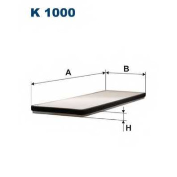 Фильтр салонный FILTRON K1000