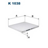 Фильтр салонный FILTRON K1038