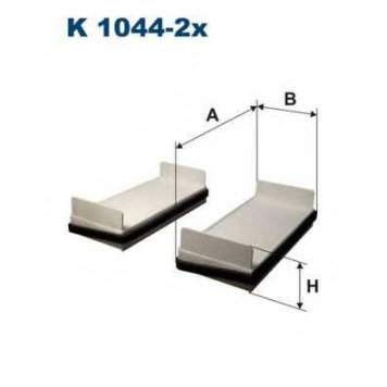 Фильтр салонный FILTRON K1044-2x