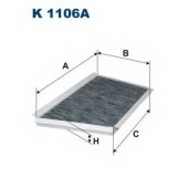 FILTRON K 1106A - фильтр салона (угольный)