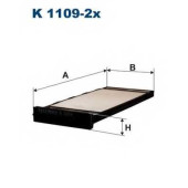 Фильтр салонный FILTRON K1109-2x