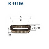 FILTRON K 1118A - фильтр салона (угольный)