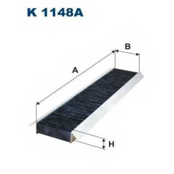 FILTRON K 1148A - фильтр салона (угольный)