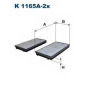 Фильтр салонный FILTRON K1165A-2x