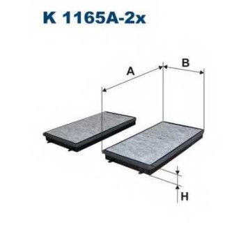 Фильтр салонный FILTRON K1165A-2x
