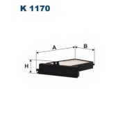 Фильтр салонный FILTRON K1170