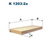 Фильтр салонный FILTRON K1203-2x