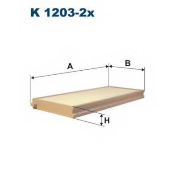 Фильтр салонный FILTRON K1203-2x