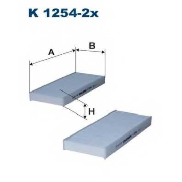 Фильтр салонный FILTRON K1254-2x