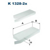 Фильтр салонный FILTRON K1328-2x